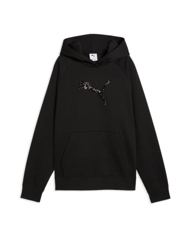 Bluza damska Puma ESS SEQUINS STANDARD HOODIE FL 69457701 Czarna - Sklep online Mastersport