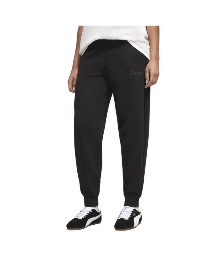 Spodnie damskie Puma ESS SCRIPT COMFORT SWEATPANTS TR 69176301 Czarne - Sklep online Mastersport