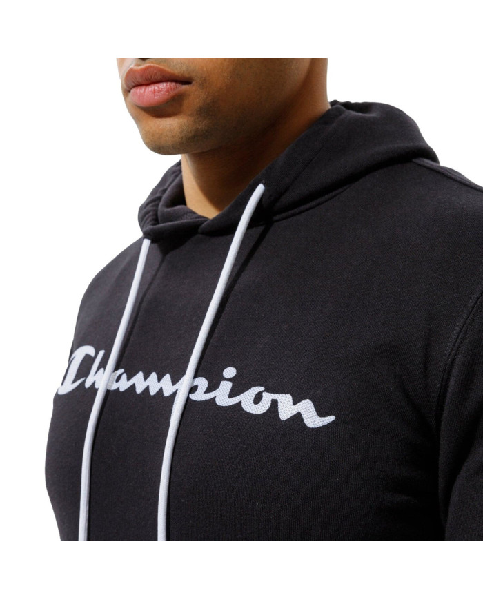 Bluza męska Champion HOODED SWEATSHIRT 214138KK001 Czarna - Sklep online Mastersport
