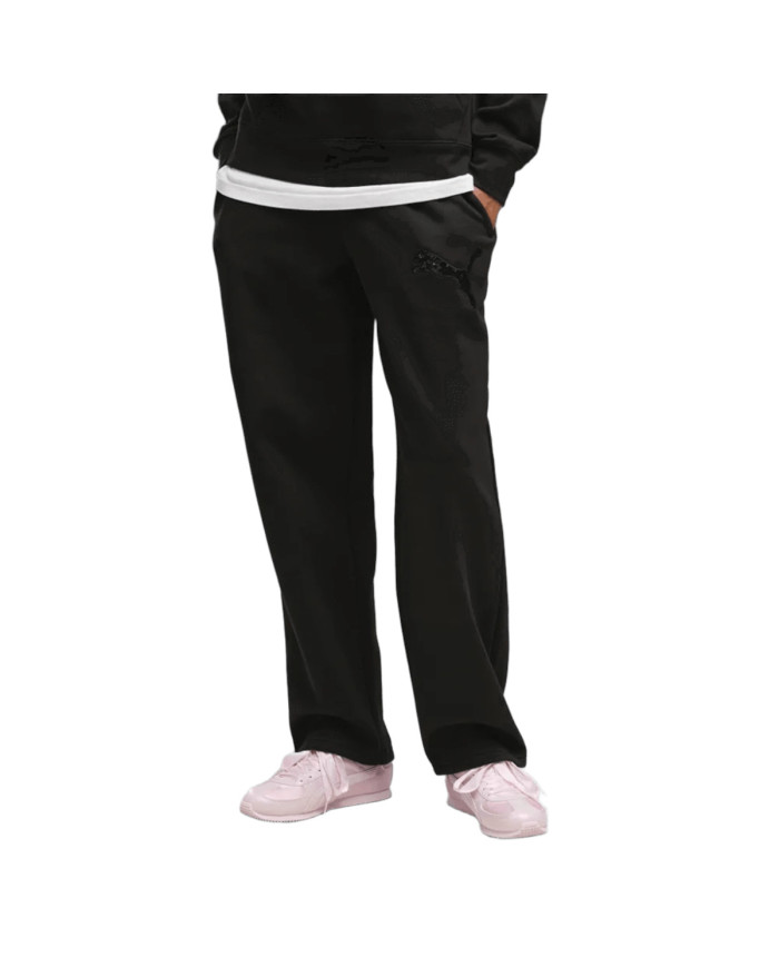 Spodnie damskie Puma ESS SEQUINS COMFORT PANTS FL 69457801 Czarne - Sklep online Mastersport