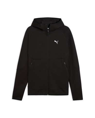Bluza męska Puma PUMATECH SLIM ELEVATED FULL-ZIP 69395101 Czarna - Sklep online Mastersport