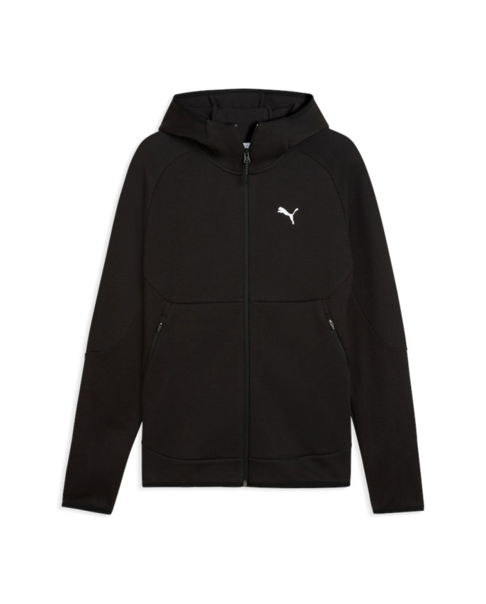 Bluza męska Puma PUMATECH SLIM ELEVATED FULL-ZIP 69395101 Czarna - Sklep online Mastersport