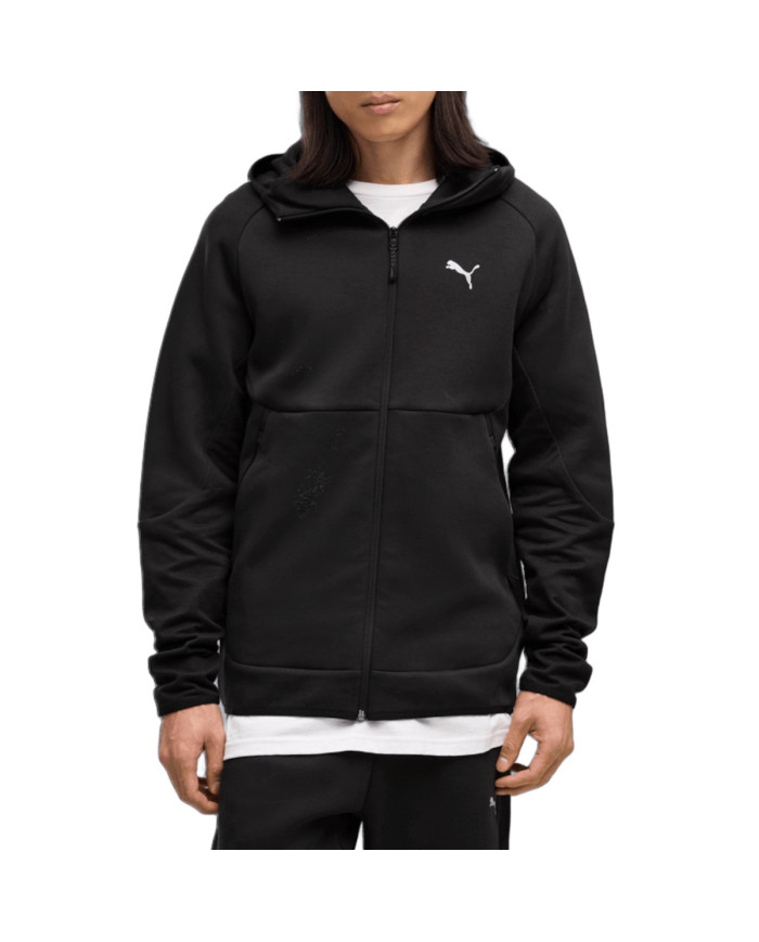 Bluza męska Puma PUMATECH SLIM ELEVATED FULL-ZIP 69395101 Czarna - Sklep online Mastersport