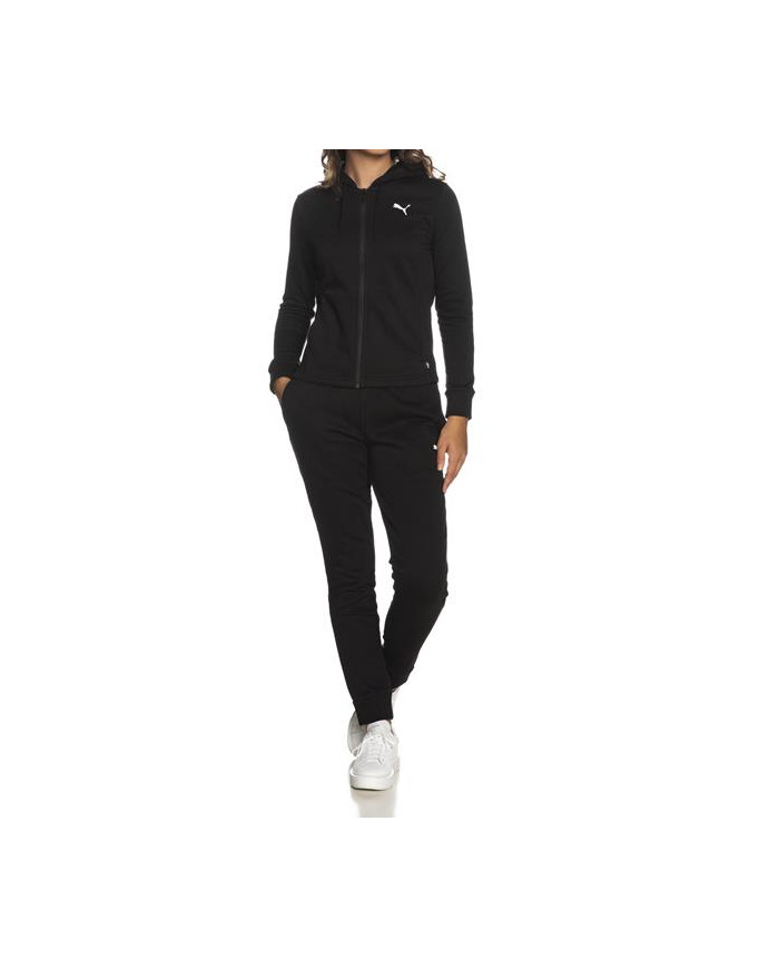Dres damski Puma CLASSIC HOODED TRACKSUIT FL 67002201 Czarny - Sklep online Mastersport