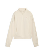 Bluza damska Puma CLASS RELAXED HALF-ZIP CREW 69187387 Beżowa - Sklep online Mastersport