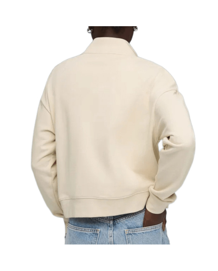 Bluza damska Puma CLASS RELAXED HALF-ZIP CREW 69187387 Beżowa - Sklep online Mastersport