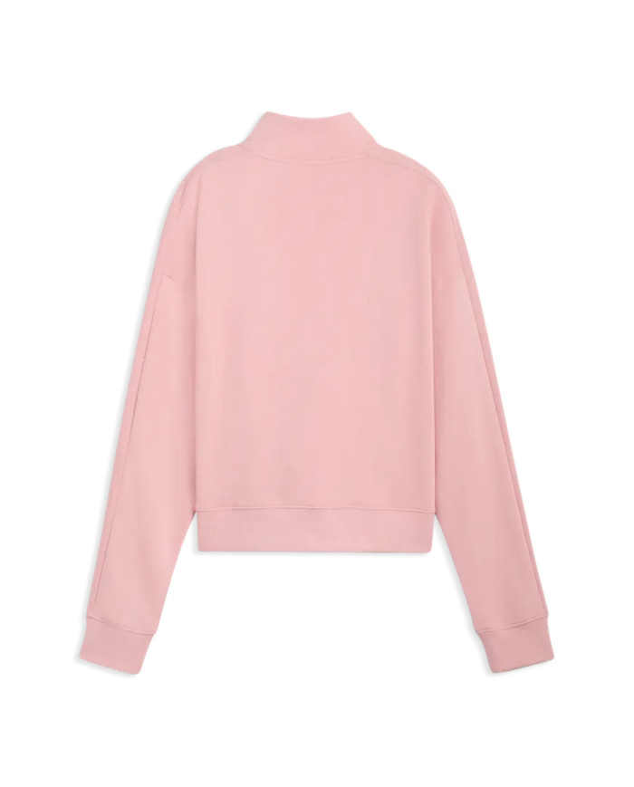 Bluza damska Puma CLASS RELAXED HALF-ZIP CREW 69187326 Różowa - Sklep online Mastersport