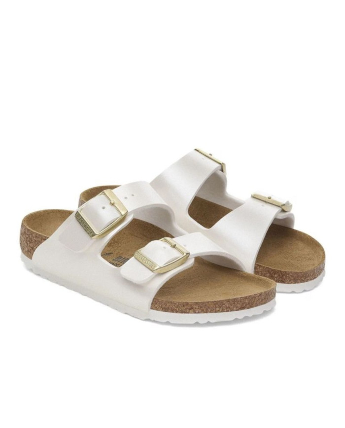 Klapki damskie Birkenstock ARIZONA KIDS BF REGULAR 1029446 Białe - Sklep online Mastersport