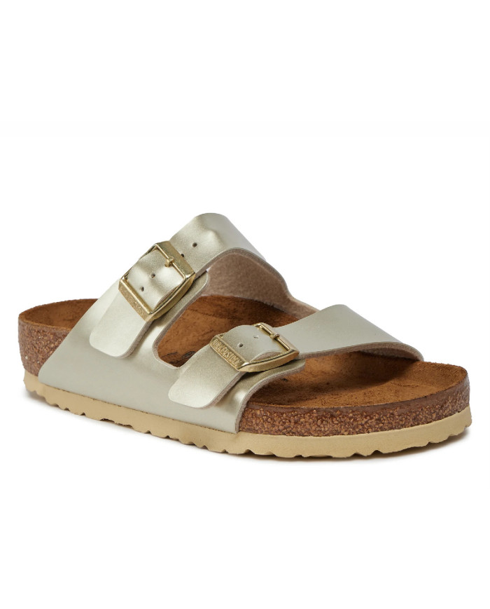 Klapki damskie Birkenstock ARIZONA KIDS BF REGULAR 1014840 Złote - Sklep online Mastersport