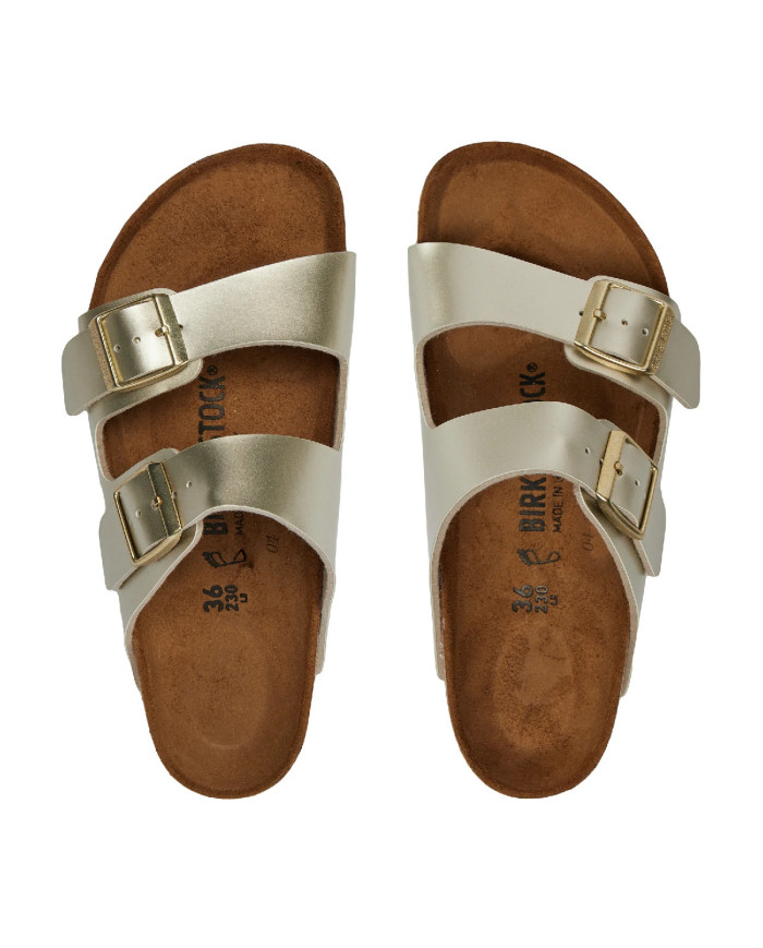 Klapki damskie Birkenstock ARIZONA KIDS BF REGULAR 1014840 Złote - Sklep online Mastersport