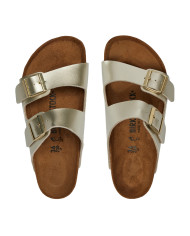 Klapki damskie Birkenstock ARIZONA KIDS BF REGULAR 1014840 Złote - Sklep online Mastersport