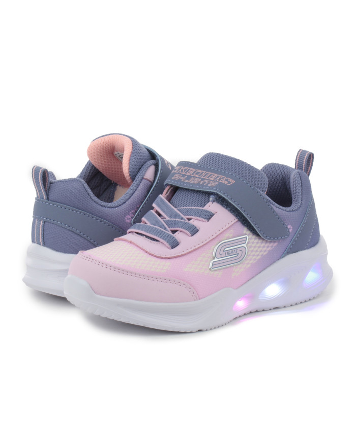 Buty dziecięce Skechers SKECHERS SOLA GLOW OMBRE DELUXE 303714NGYLP Różowe - Sklep online Mastersport