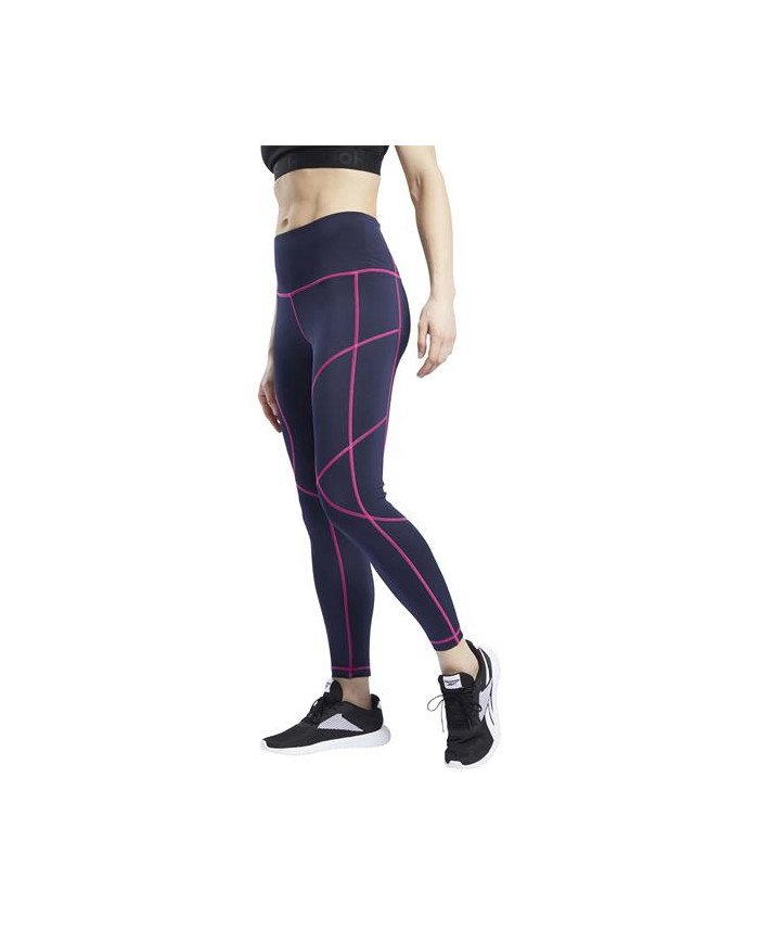 Spodnie damskie Reebok WOR MYT STITCH TIGHT FU2433 Niebieskie - Sklep online Mastersport