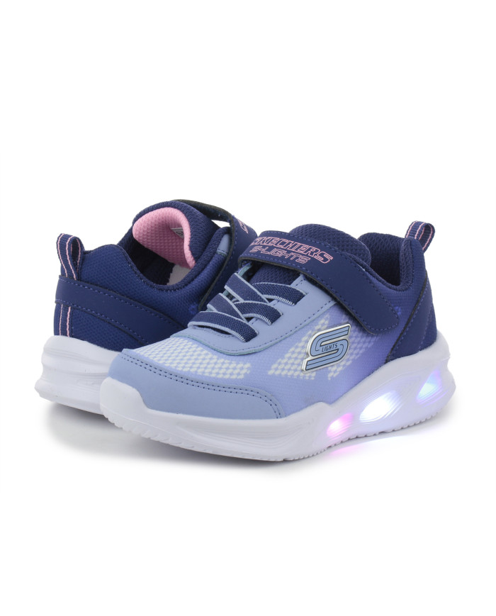 Buty Skechers SKECHERS SOLA GLOW OMBRE DELUXE 303714NNVLB Niebieskie - Sklep online Mastersport