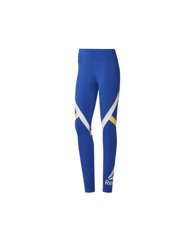 Spodnie damskie Reebok WOR BIG DELTA TIGHT DU4722 Niebieskie - Sklep online Mastersport