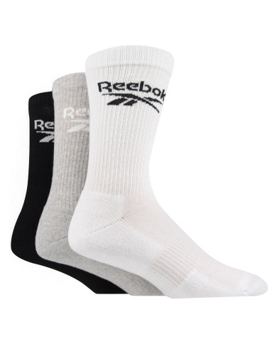 Skarpetki męskie Reebok CREW SOCKS 3PP R04523 Wielokolorowe - Sklep online Mastersport