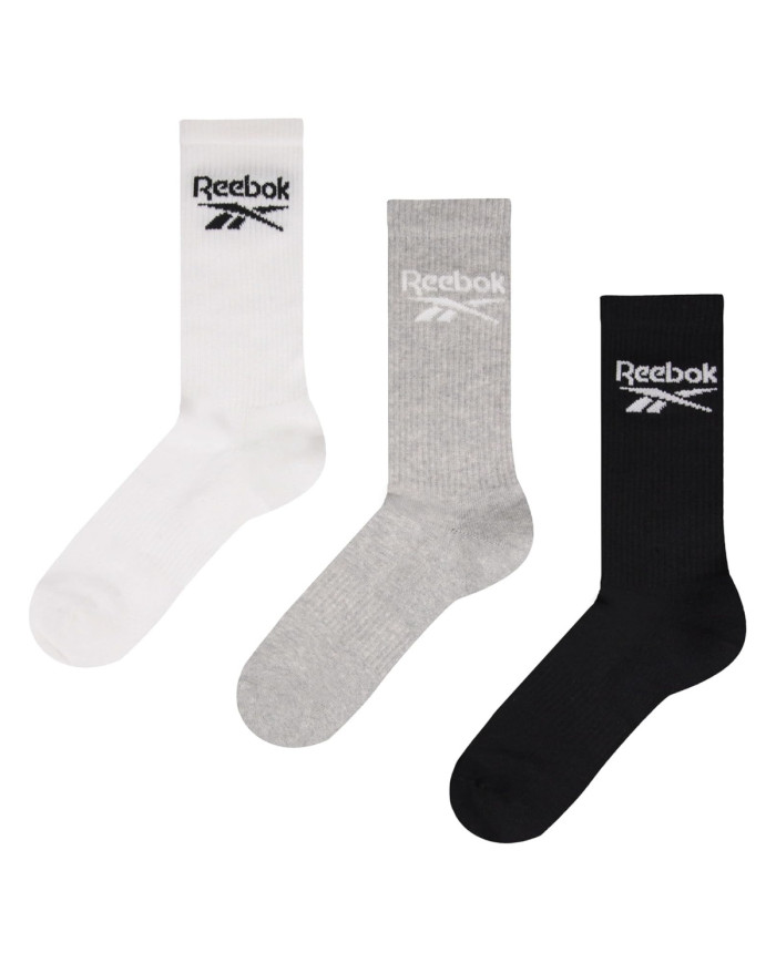 Skarpetki męskie Reebok CREW SOCKS 3PP R04523 Wielokolorowe - Sklep online Mastersport
