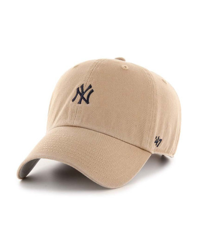 Czapka 47 Brand MLB New York Yankees BASE RUNNER 47 Clean Up B-BSRNR17GWS-KHA Beżowa - Sklep online Mastersport