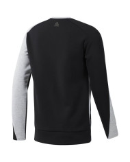 Bluza męska Reebok OST BLOCKED CREW NECK EC0991 Czarna - Sklep online Mastersport