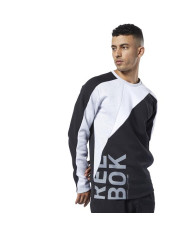 Bluza męska Reebok OST BLOCKED CREW NECK EC0991 Czarna - Sklep online Mastersport
