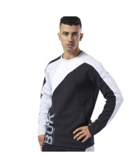 Bluza męska Reebok OST BLOCKED CREW NECK EC0991 Czarna - Sklep online Mastersport