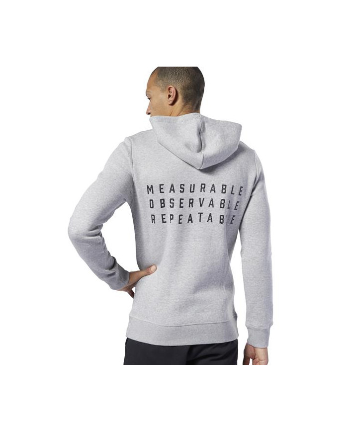 Bluza męska Reebok RC MOR LOGO HOODIE EC1468 Szara - Sklep online Mastersport