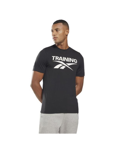 Koszulka męska Reebok GS TRAINING VECTOR HB8534 Czarna - Sklep online Mastersport