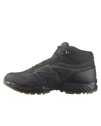 Buty dziecięce Salomon OUTWAY MID CS WP JR L47283500 Czarne - Sklep online Mastersport