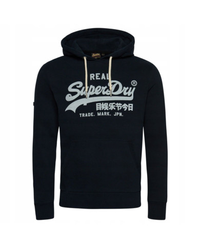 Bluza męska Superdry VINTAGE VL HOOD M2012093A98T Niebieska - Sklep online Mastersport