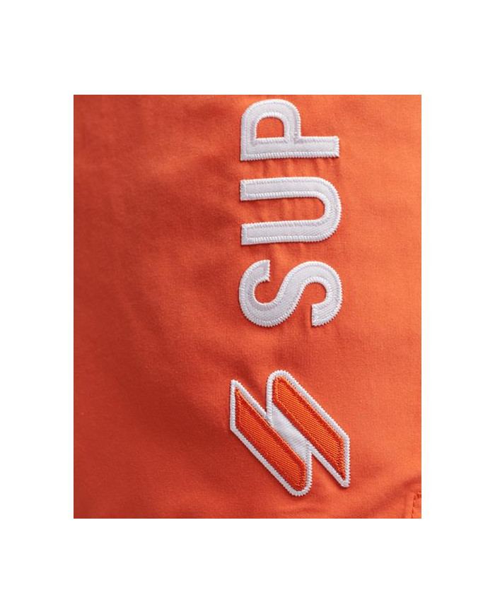Szorty męskie Superdry CODE APPLQUE SWIM SHORT M3010187A03M Pomarańczowe - Sklep online Mastersport