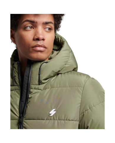 Kurtka męska Superdry HOODED SPORTS PUFFR JACKET M5011827A8MI Zielona - Sklep online Mastersport