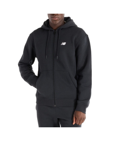 Bluza męska New Balance SPORT CORE BRUSHED FULL ZIP MJ43902BK Czarna - Sklep online Mastersport