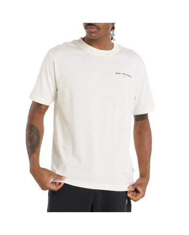 Koszulka męska New Balance REIMAGINED GRAPHIC T-SHIRT MT51507SST Beżowa - Sklep online Mastersport