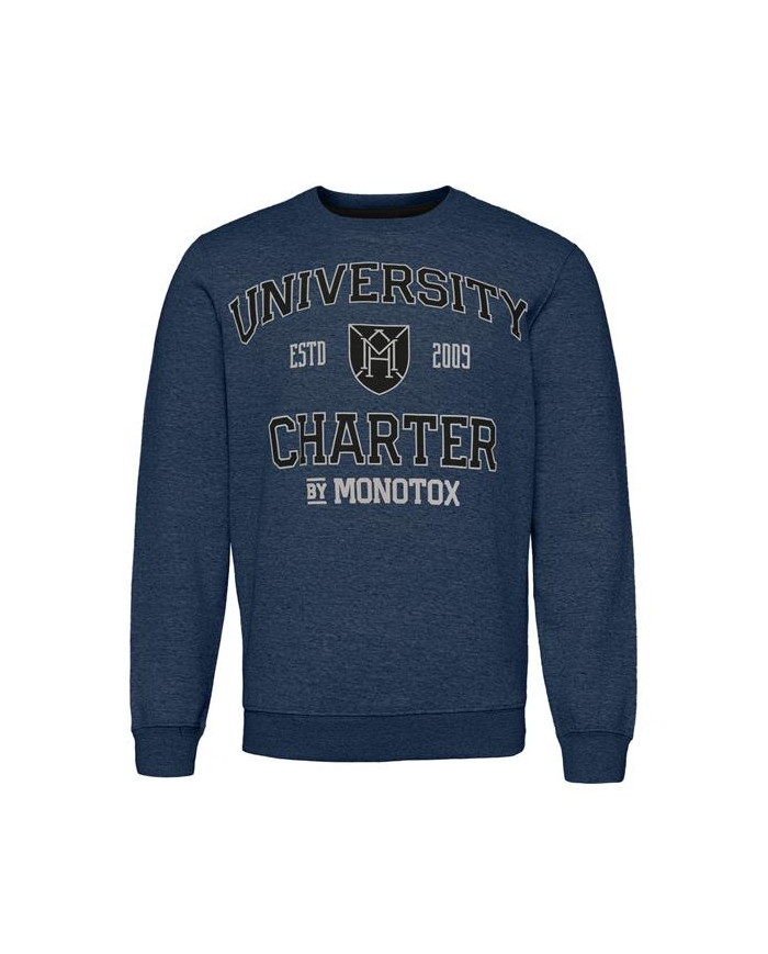 Bluza męska Monotox UNIVERSITY CN NAVY MX21035 Niebieska - Sklep online Mastersport