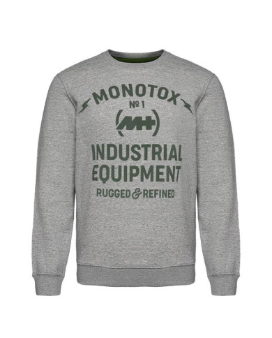 Bluza męska Monotox INDUSTRIAL CN GREY MX21037 Szara - Sklep online Mastersport