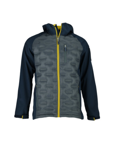 Kurtka męska Monotox HYBRIDO GRAPHITE BLACK / YELLOW MX23103 Szara - Sklep online Mastersport