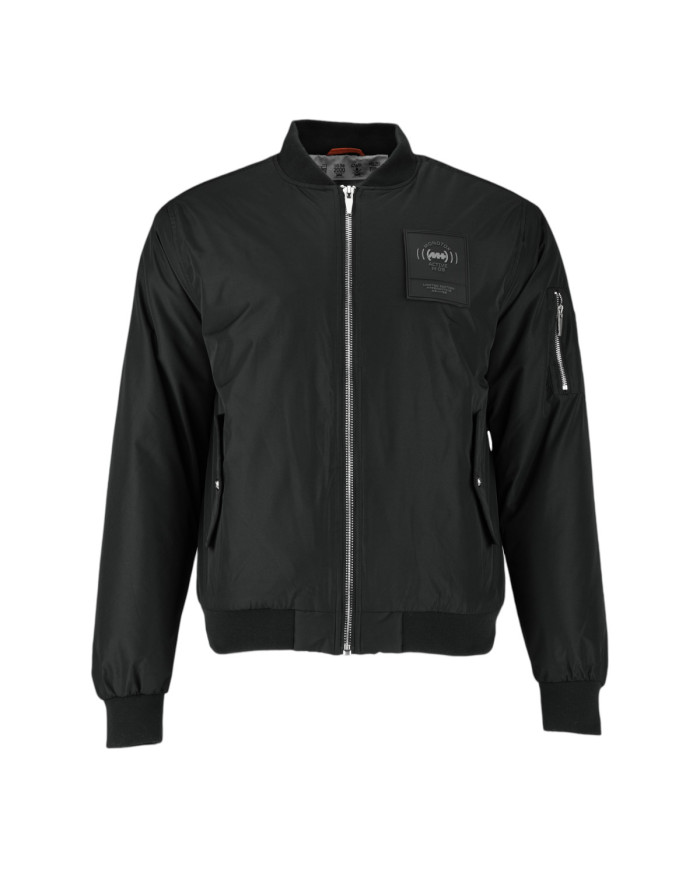 Kurtka męska Monotox BOMBARDIER BLACK / ORANGE MX23109 Czarna - Sklep online Mastersport