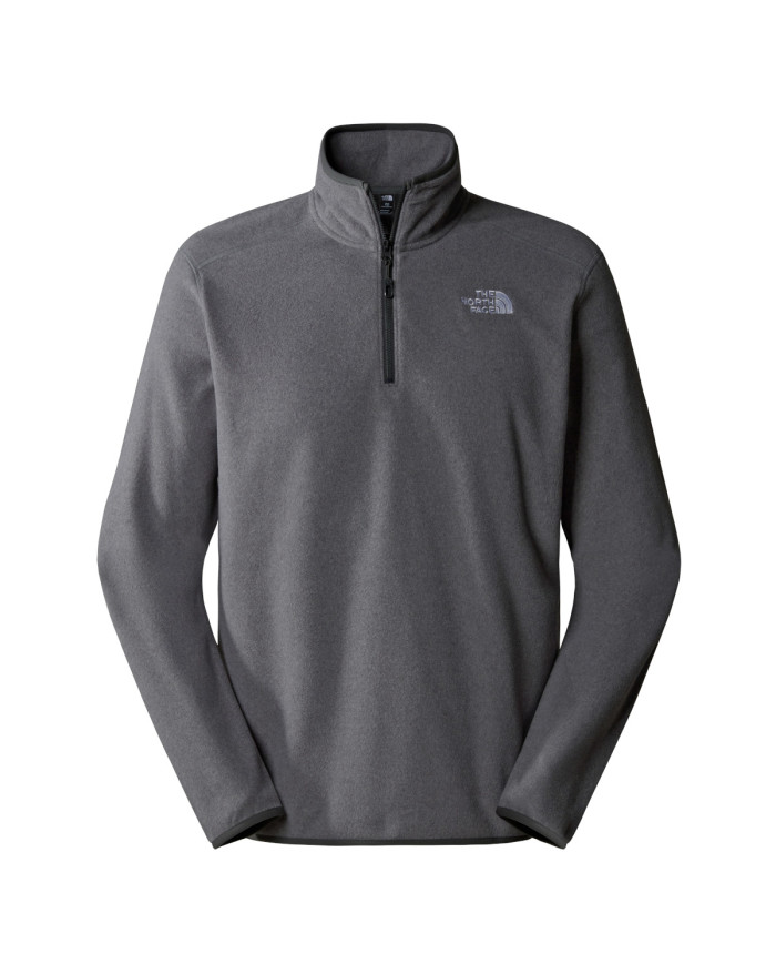 Bluza męska The North Face M 100 GLAC 1/4 ZIP NF0A855W4HJ Szara - Sklep online Mastersport