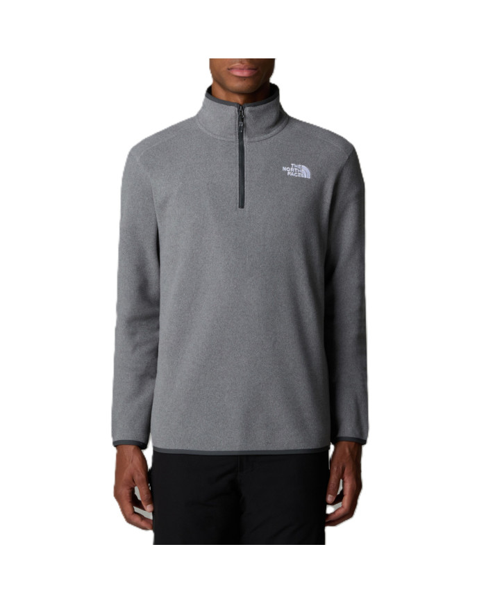 Bluza męska The North Face M 100 GLAC 1/4 ZIP NF0A855W4HJ Szara - Sklep online Mastersport