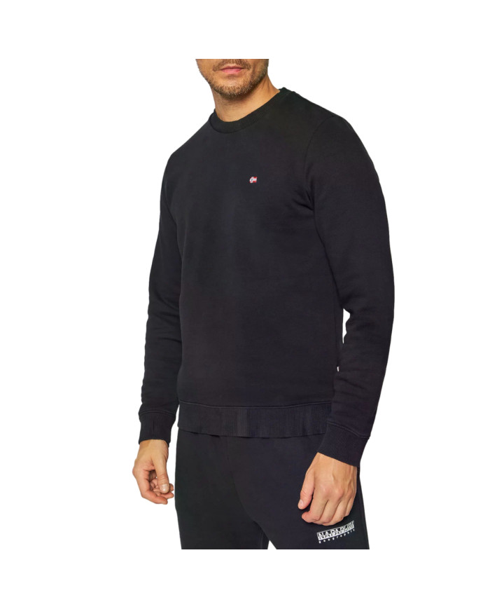 Bluza męska Napapijri BALIS CREW 1 NP0A4FQW041 Czarna - Sklep online Mastersport