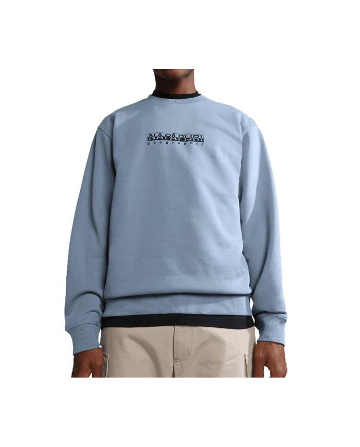 Bluza męska Napapijri B-BOX C S 1 NP0A4GBFB2B Niebieska - Sklep online Mastersport