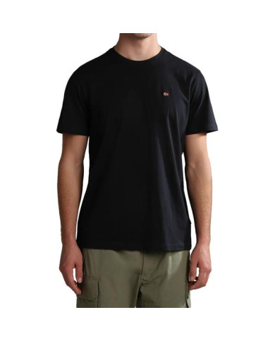 Koszulka męska Napapijri SALIS SS SUM BLACK NP0A4H8D041 Czarna - Sklep online Mastersport