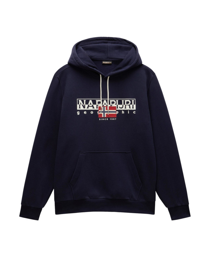 Bluza męska Napapijri B-AYLMER H WINT NP0A4I1D176 Niebieska - Sklep online Mastersport