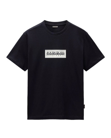 Koszulka męska Napapijri S-BOX LOGO SS NP0A4I3L176 Niebieska - Sklep online Mastersport