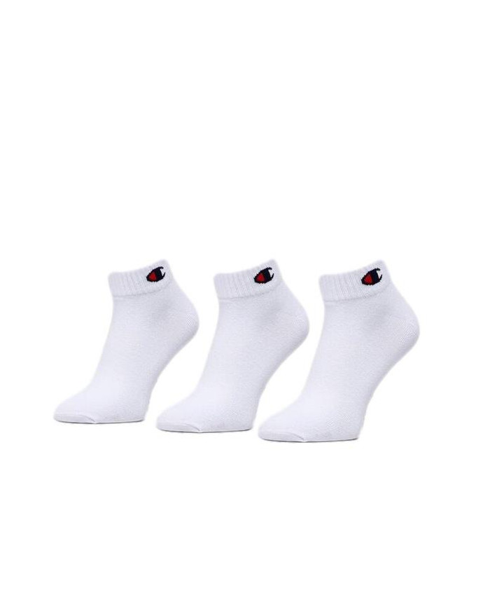 Skarpetki męskie Champion 3 PACK QUARTER SOCKS U24559WW001 Białe - Sklep online Mastersport