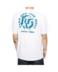 Koszulka męska Vans MN GRIDLOCK SS VN0A54CJWHT1 Biała - Sklep online Mastersport