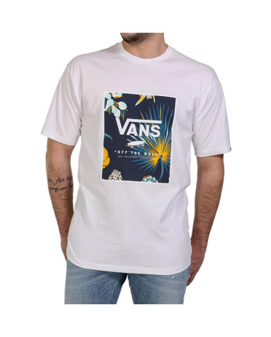 Koszulka męska Vans MN CLASSIC PRINT BOX VN0A5E7YZ501 Biała - Sklep online Mastersport