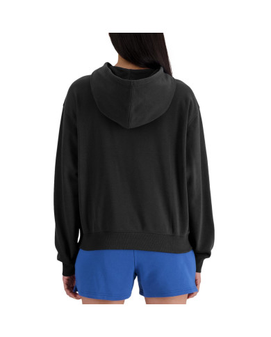 Bluza damska New Balance FRENCH TERRY WT41507BK Czarna - Sklep online Mastersport