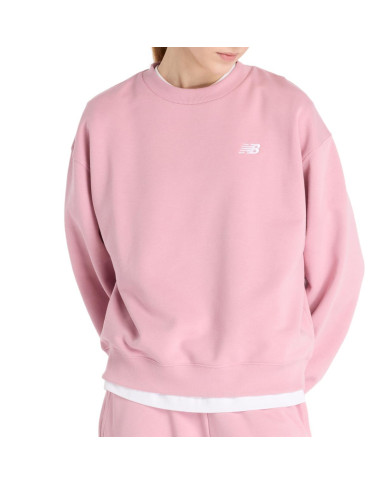 Bluza damska New Balance SPORT ESSENTIALS FRENCH TERRY WT41508PTF Różowa - Sklep online Mastersport