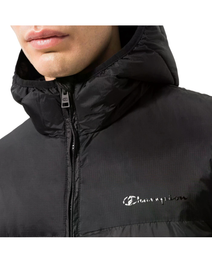 Kurtka męska Champion HOODED JACKET 218073KK001 Czarna - Sklep online Mastersport